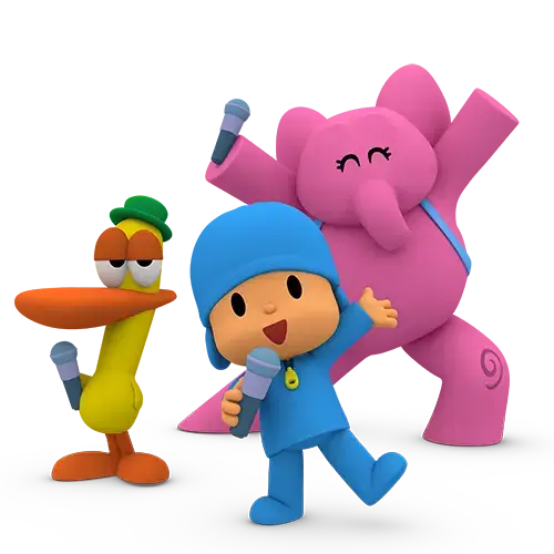 Download tinyBee and watch all adventures of Pocoyo, Pato and Elly